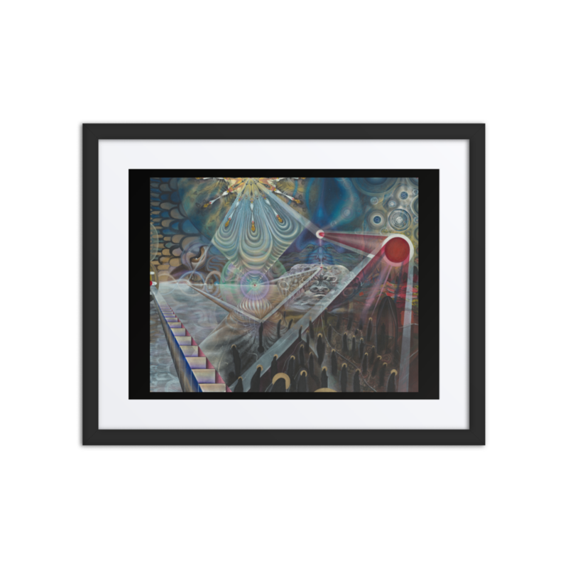 "I Are; We Am" Framed poster Surreal Cosmic Art Print