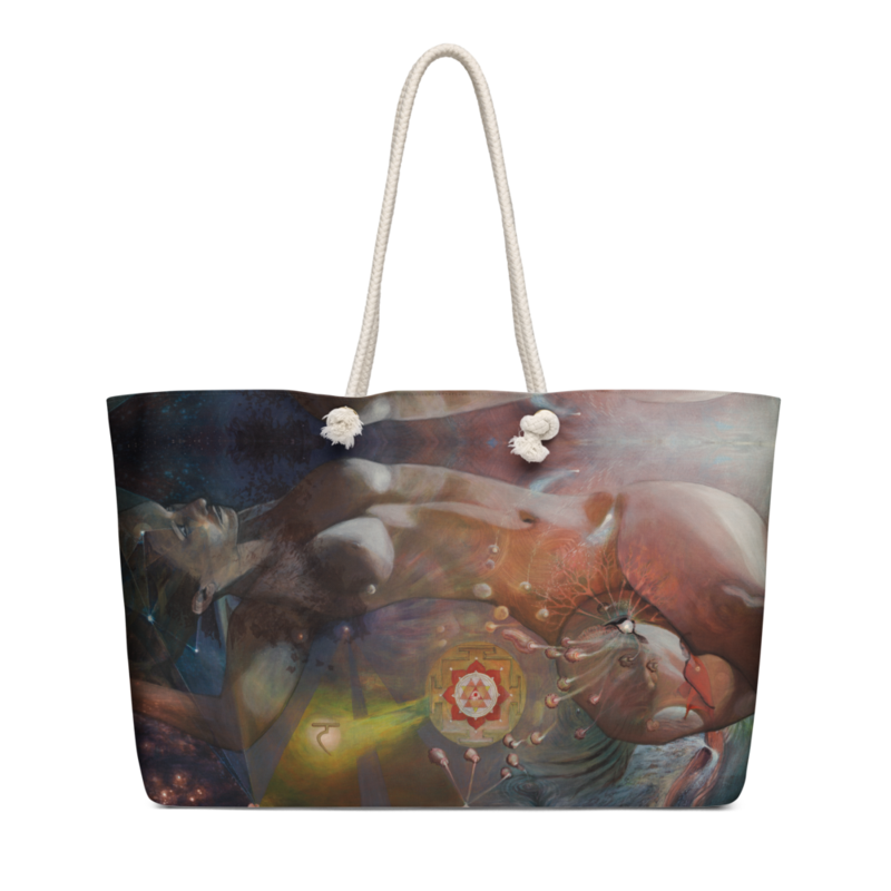 "Durga Maya Leela" Oversized weekender bag