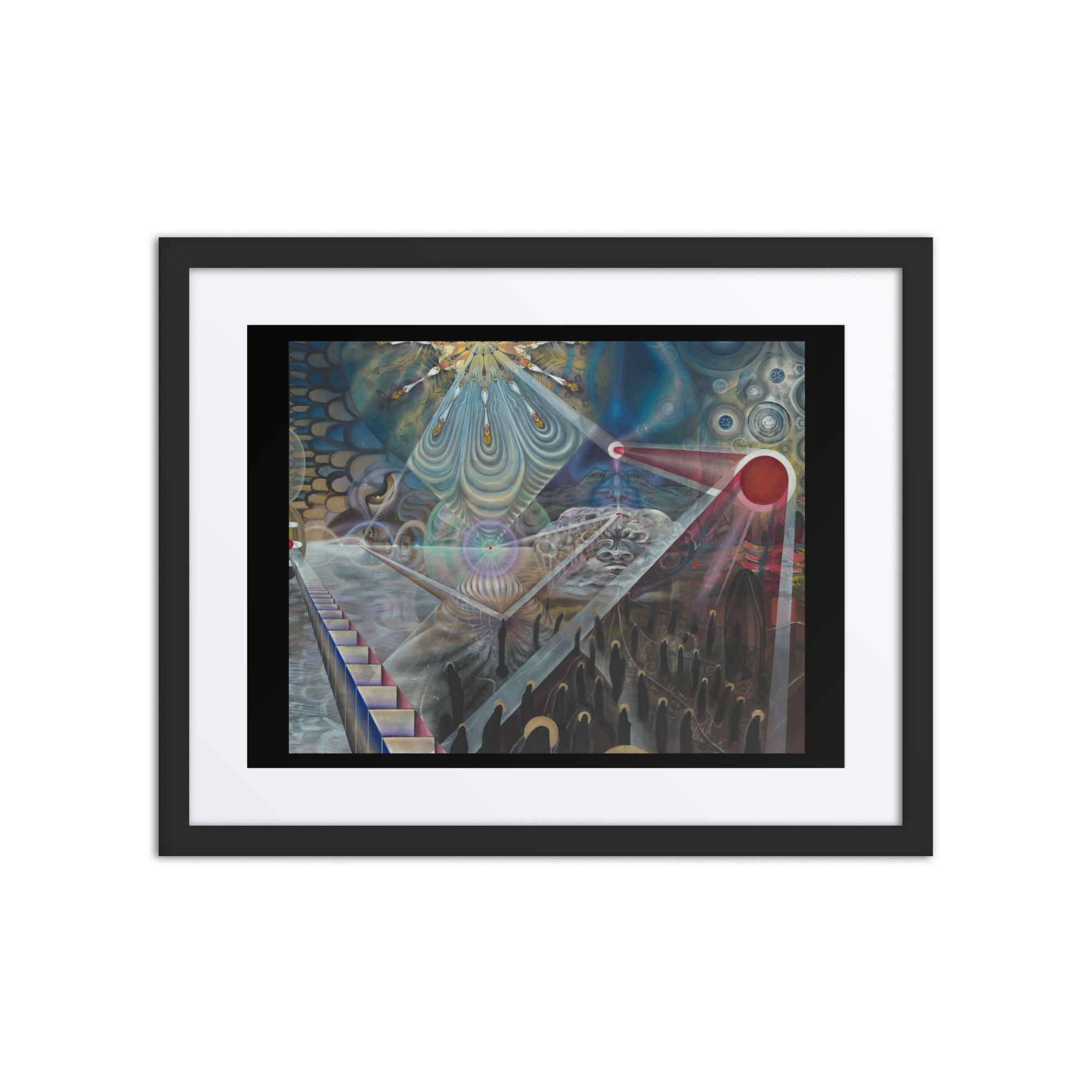 "I Are; We Am" Framed poster Surreal Cosmic Art Print