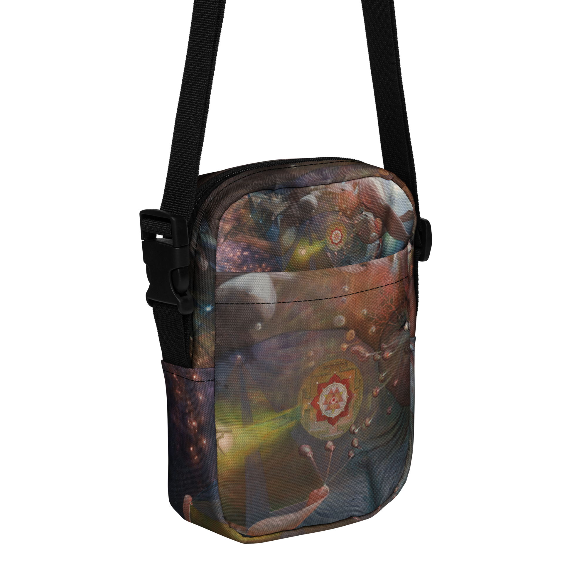 "Durga Maya Leela" Utility crossbody bag