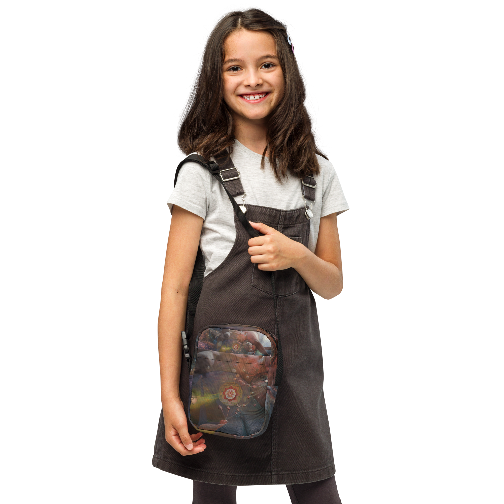 "Durga Maya Leela" Utility crossbody bag