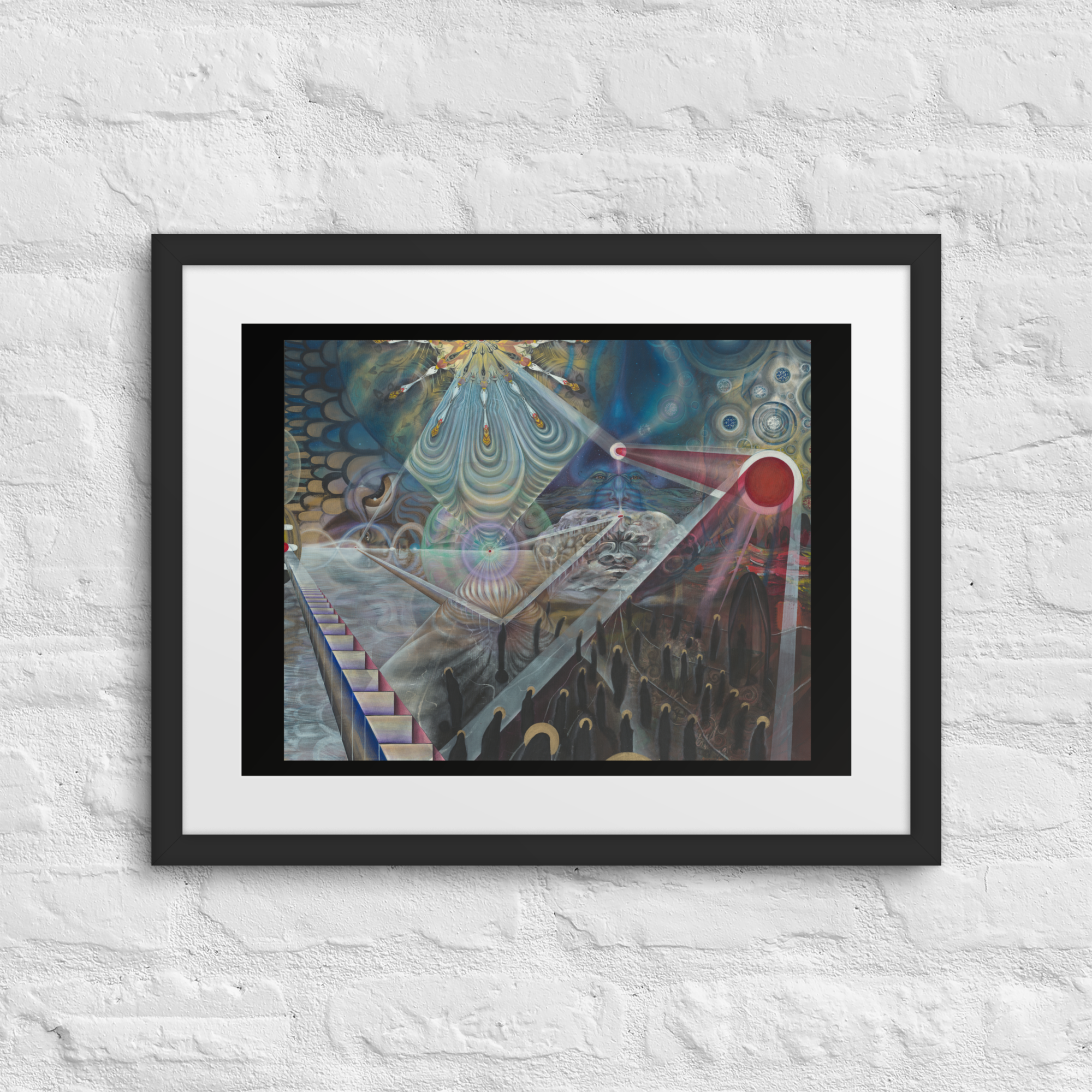 "I Are; We Am" Framed poster Surreal Cosmic Art Print