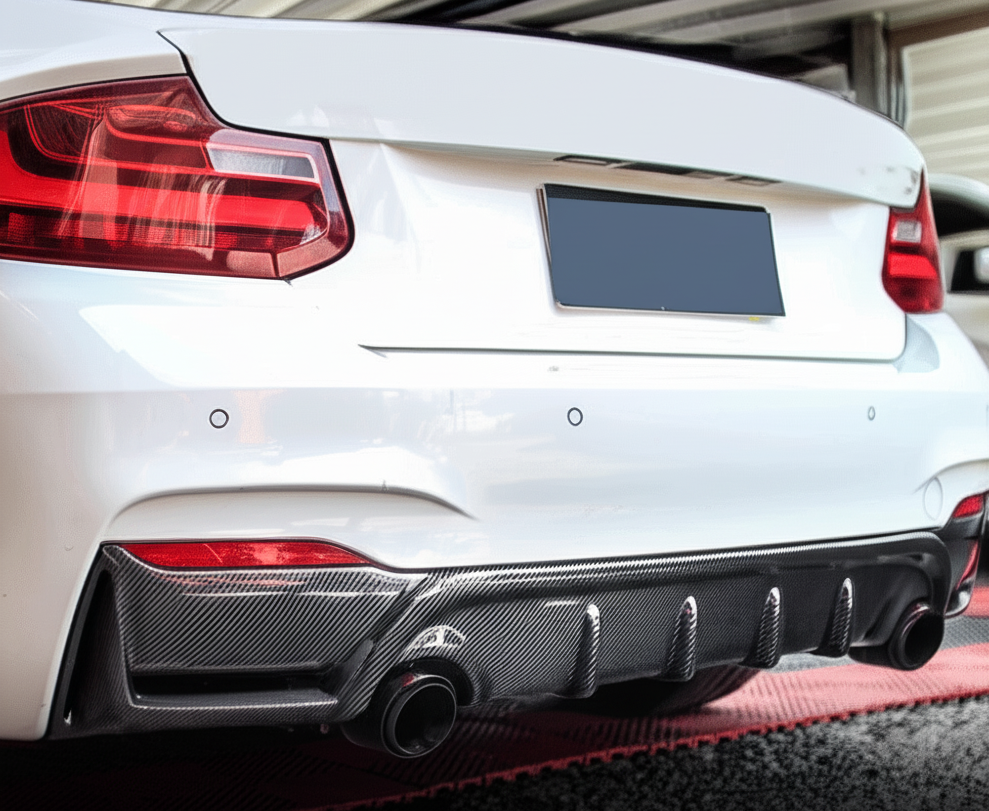 Rear Bumper Diffuser | 2014-2017 BMW 2 Series F22 M Sport 