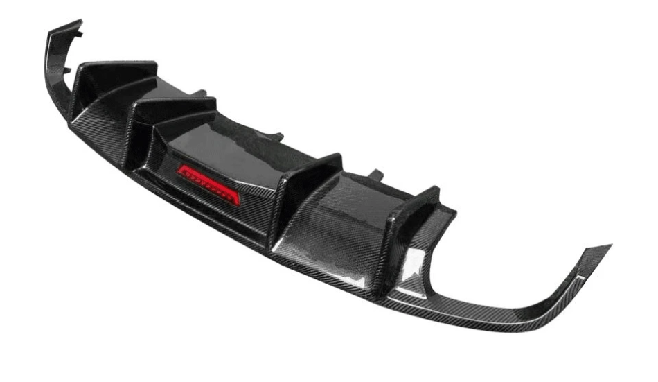 Rear Bumper Diffuser with LED Light | 2012-2015 Audi A7 C7 