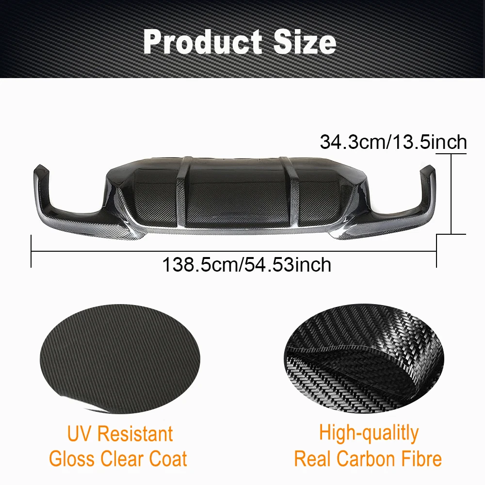 Rear Bumper Diffuser | 2011-2016 BMW F10 Msport 5 Series