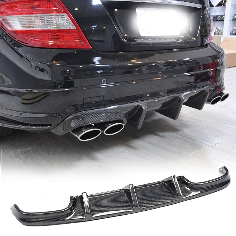 Rear Bumper Diffuser | 2008-2011 Mercedes Benz W204 C250 C300 C63 AMG