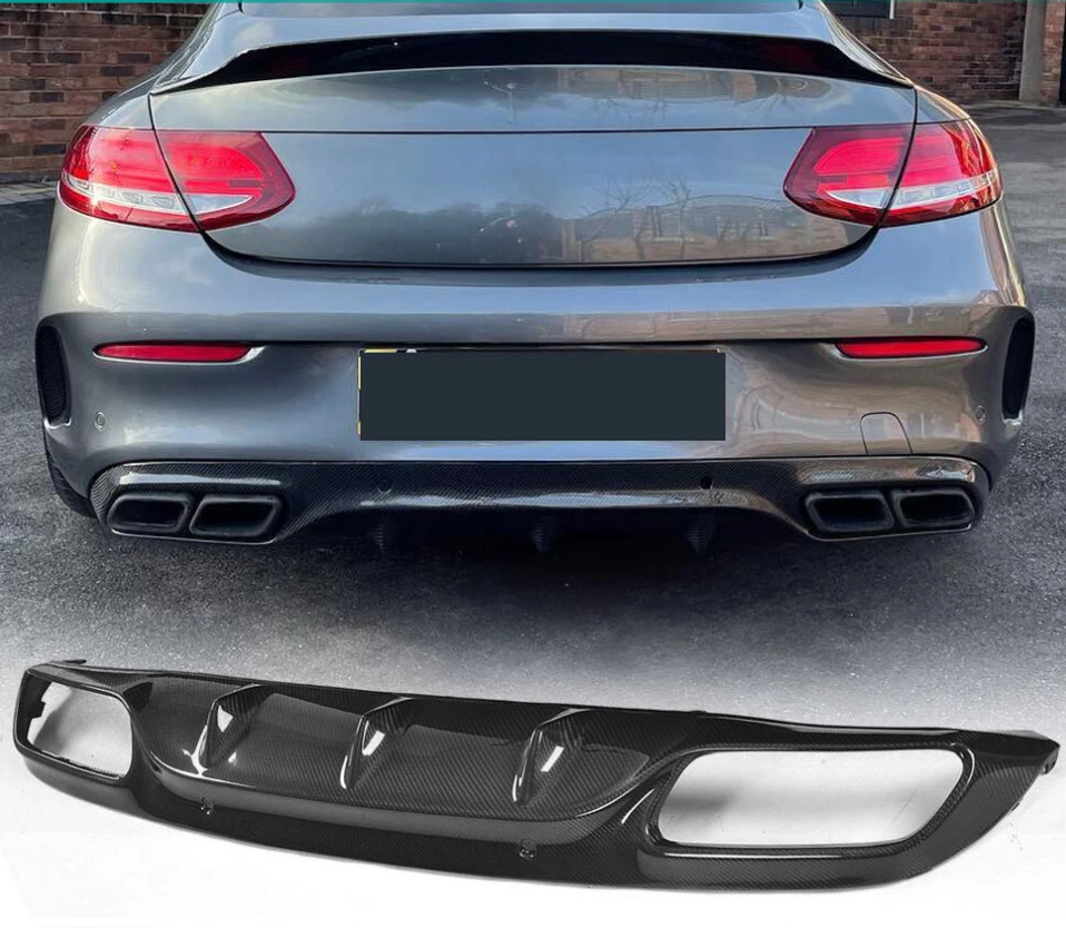 Rear Bumper Diffuser | 2015-2017 Mercedes Benz C205 C63 Coupe