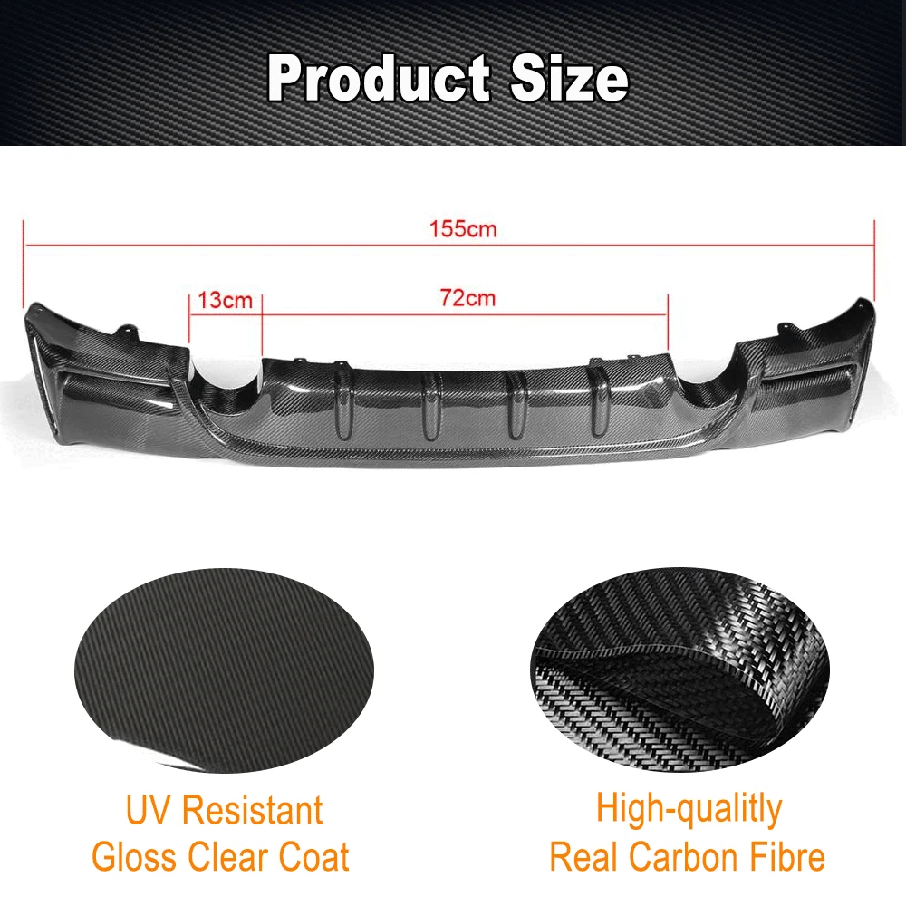 Rear Bumper Diffuser | 2014-2017 BMW 2 Series F22 M Sport 