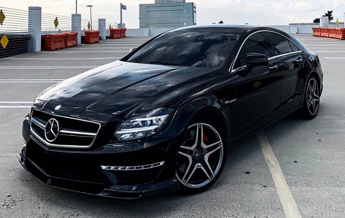 Front Bumper Spoiler Lip | 2012-2014 Mercedes Benz W218 CLS63 AMG 