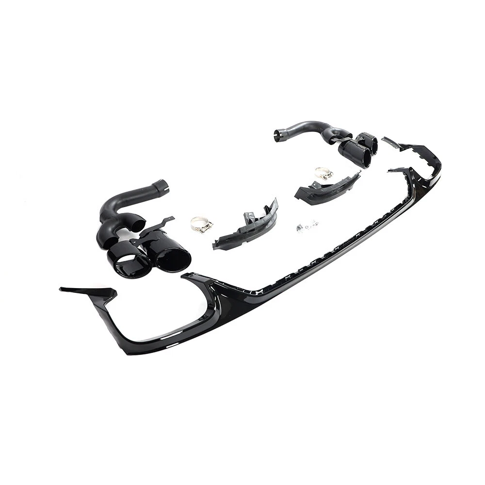 Rear Bumper Diffuser with Exhaust Tips | 2019-2022 Audi Q8 SQ8 