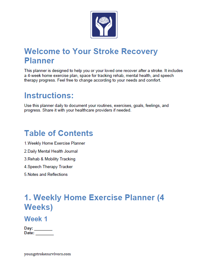 Stroke Recovery Planner