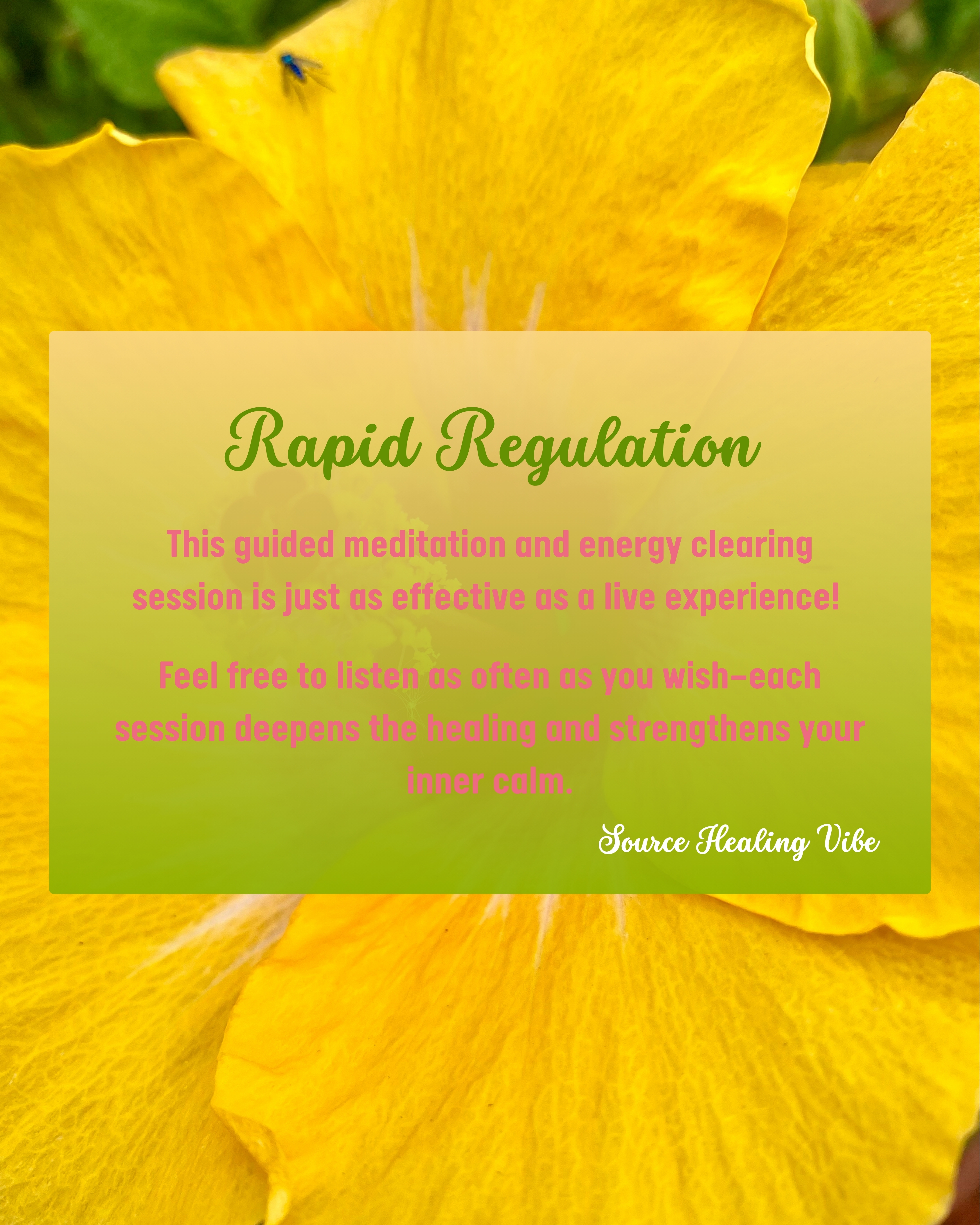 Rapid Regulation