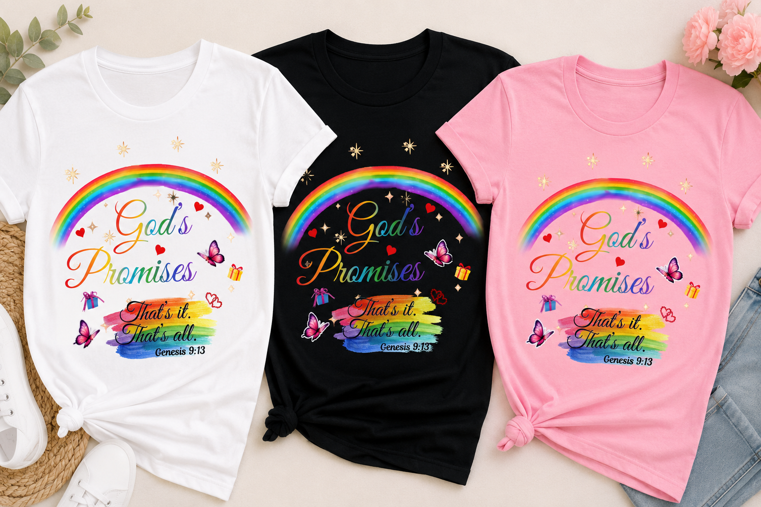 God's Promises Rainbow T-Shirt