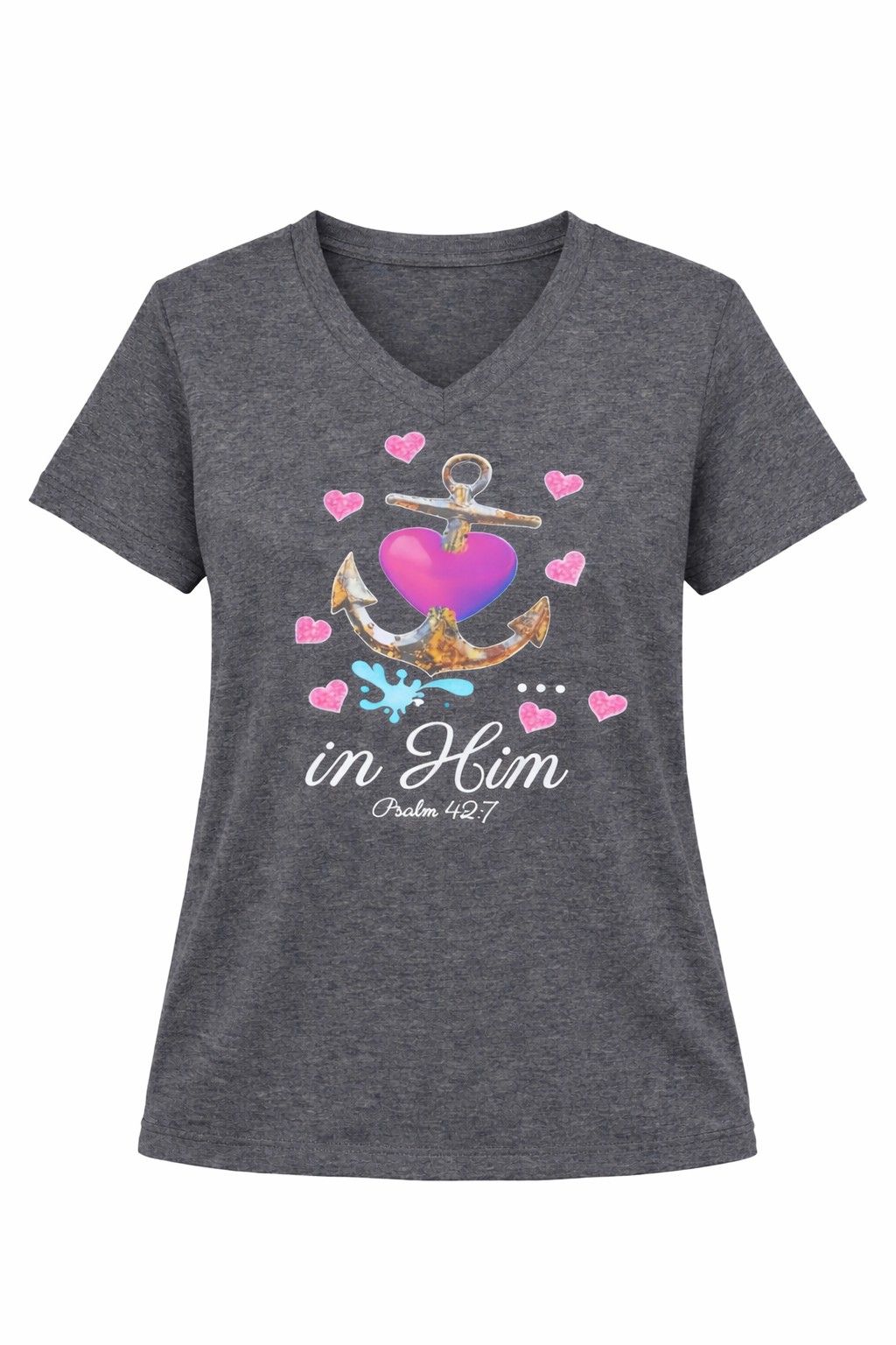 Anchor of Faith Women's V-Neck T-Shirt