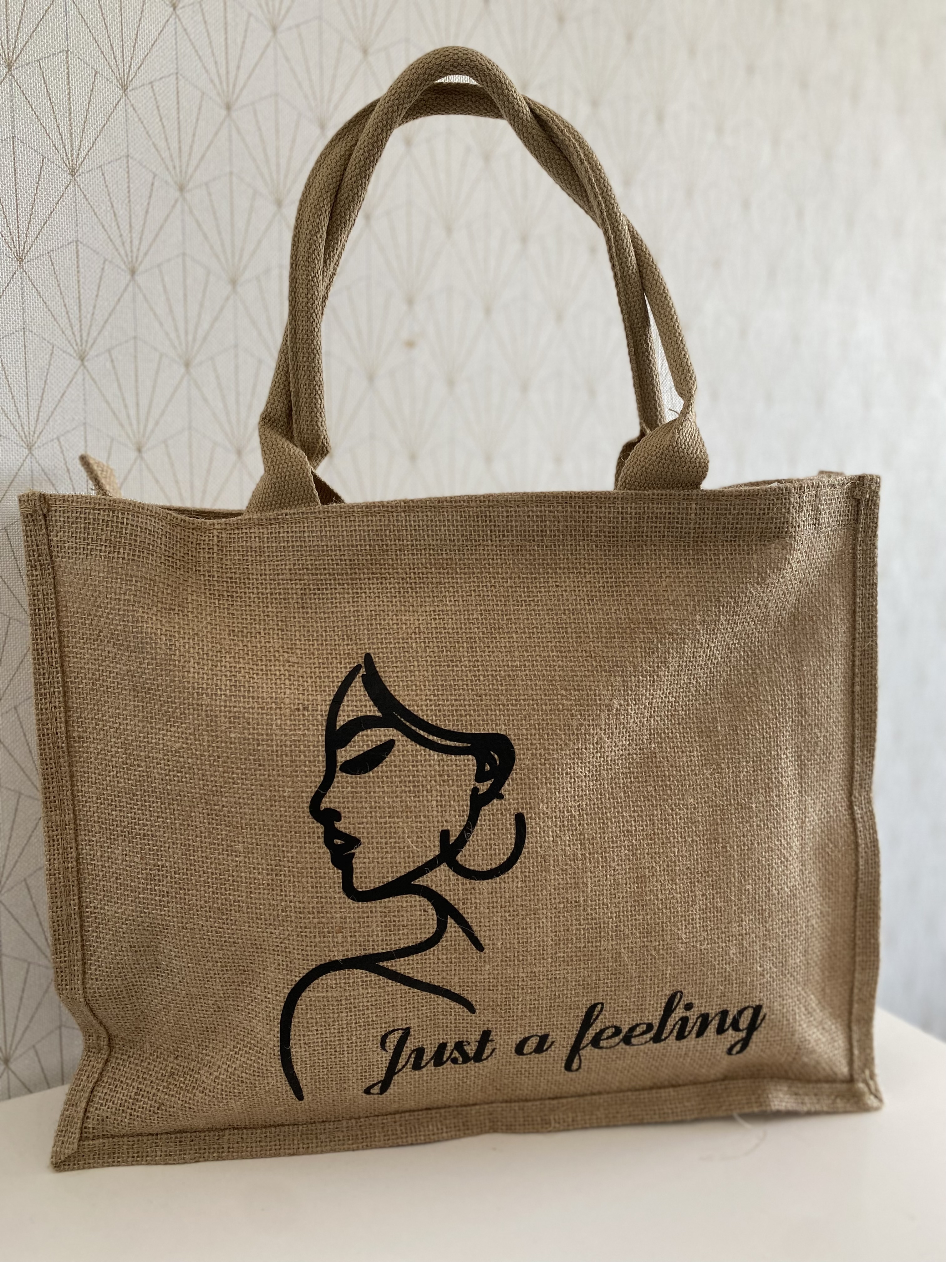 Sac en jute Just a feeling