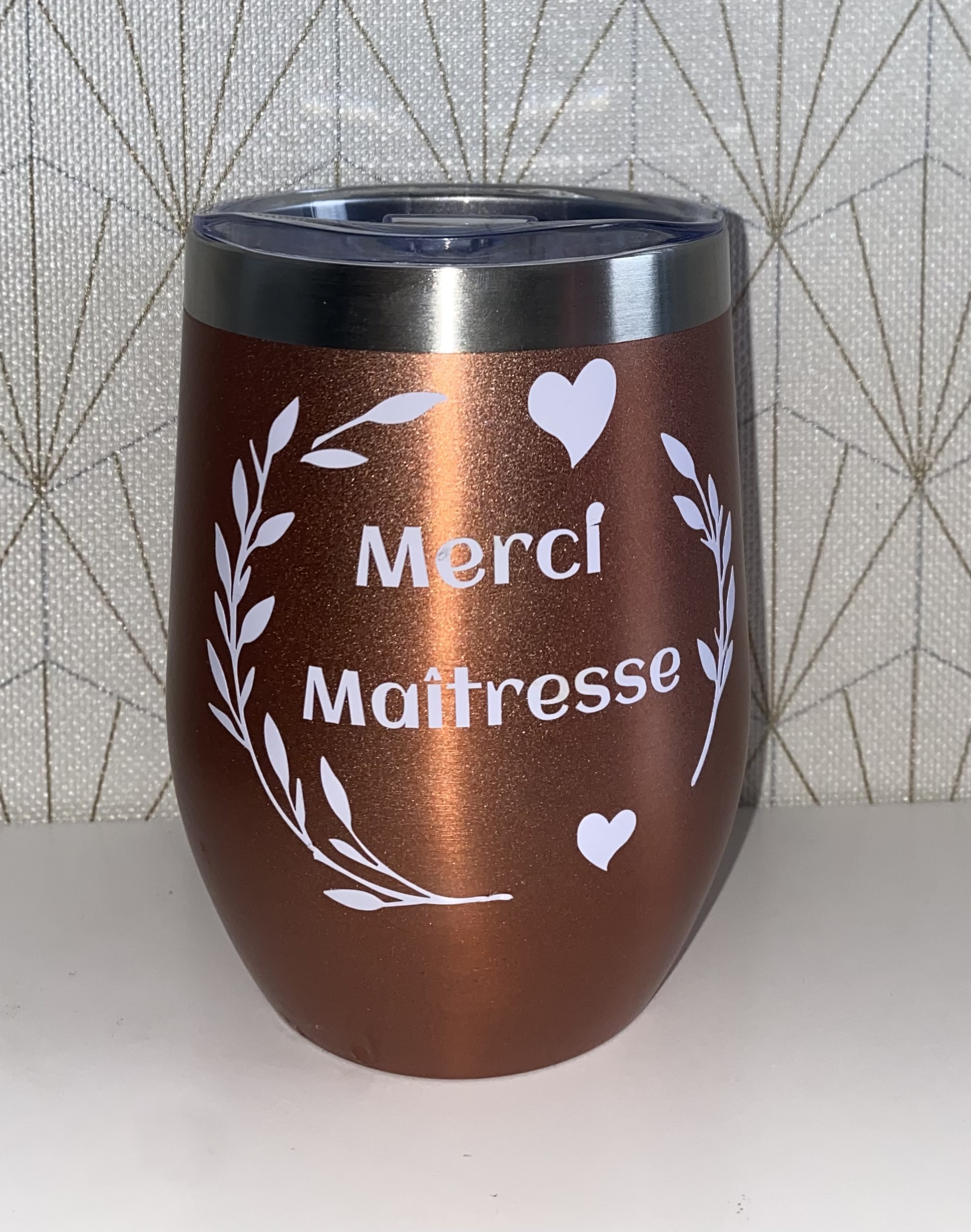 Tasse isotherme " Merci maitresse "
