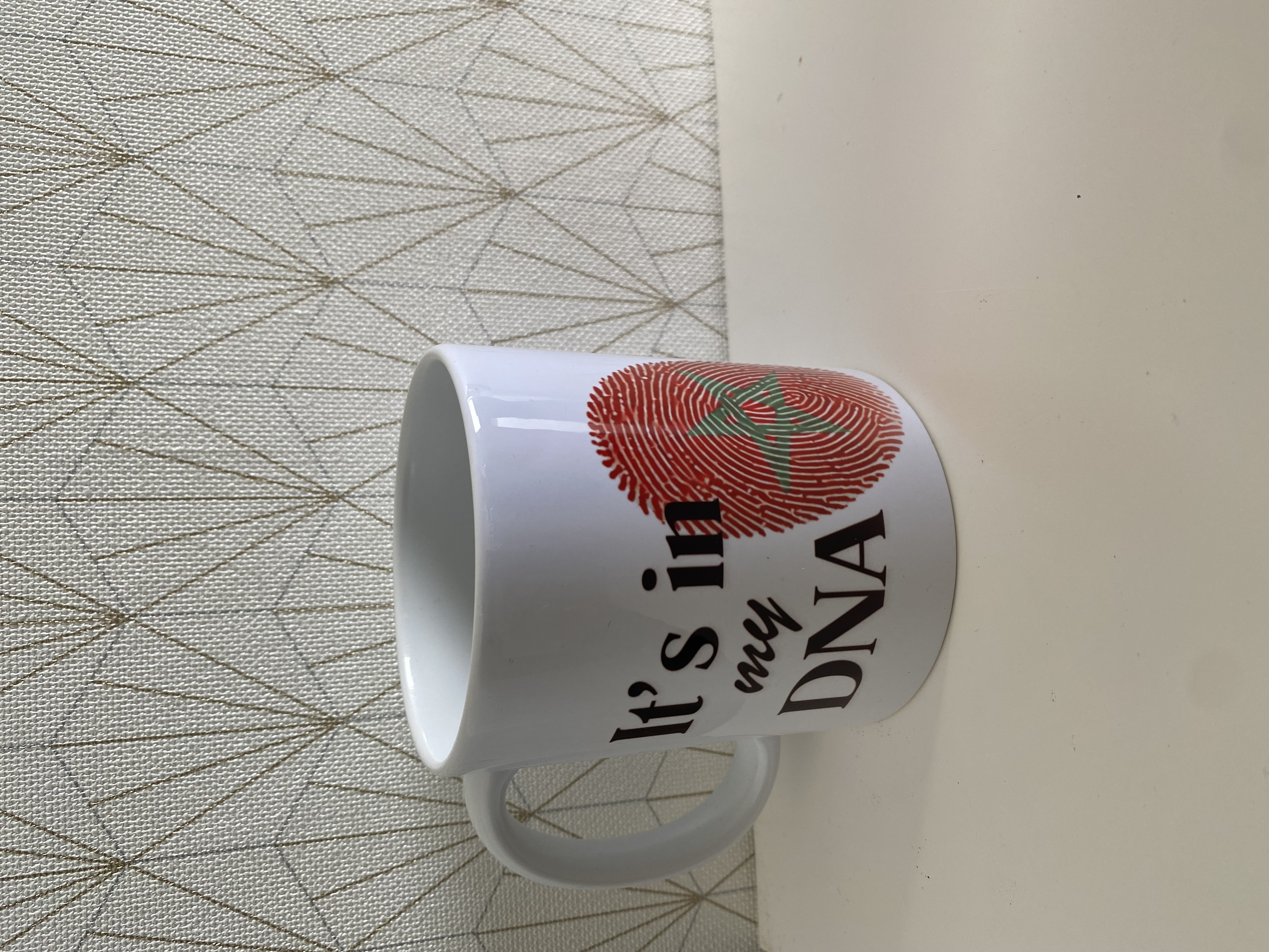 Tasse à empreinte digitale Maroc