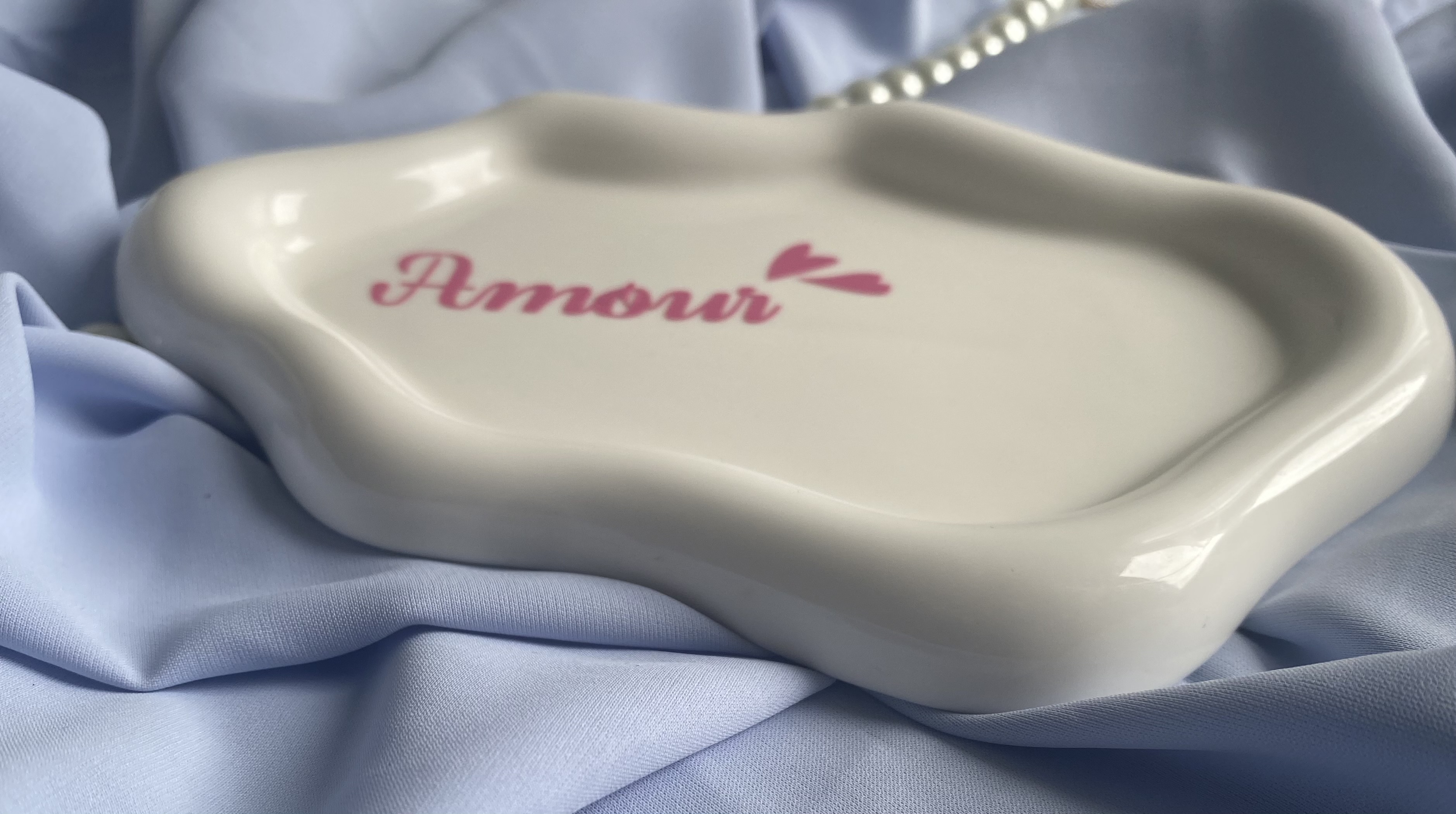 Plateau en céramique Amour