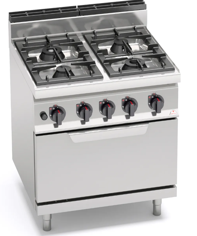 Elevate your culinary performance with this premium Commercial Gas Stove. 