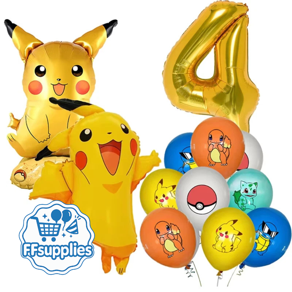 Pokemon Themed Balloons Set (Age 4)
