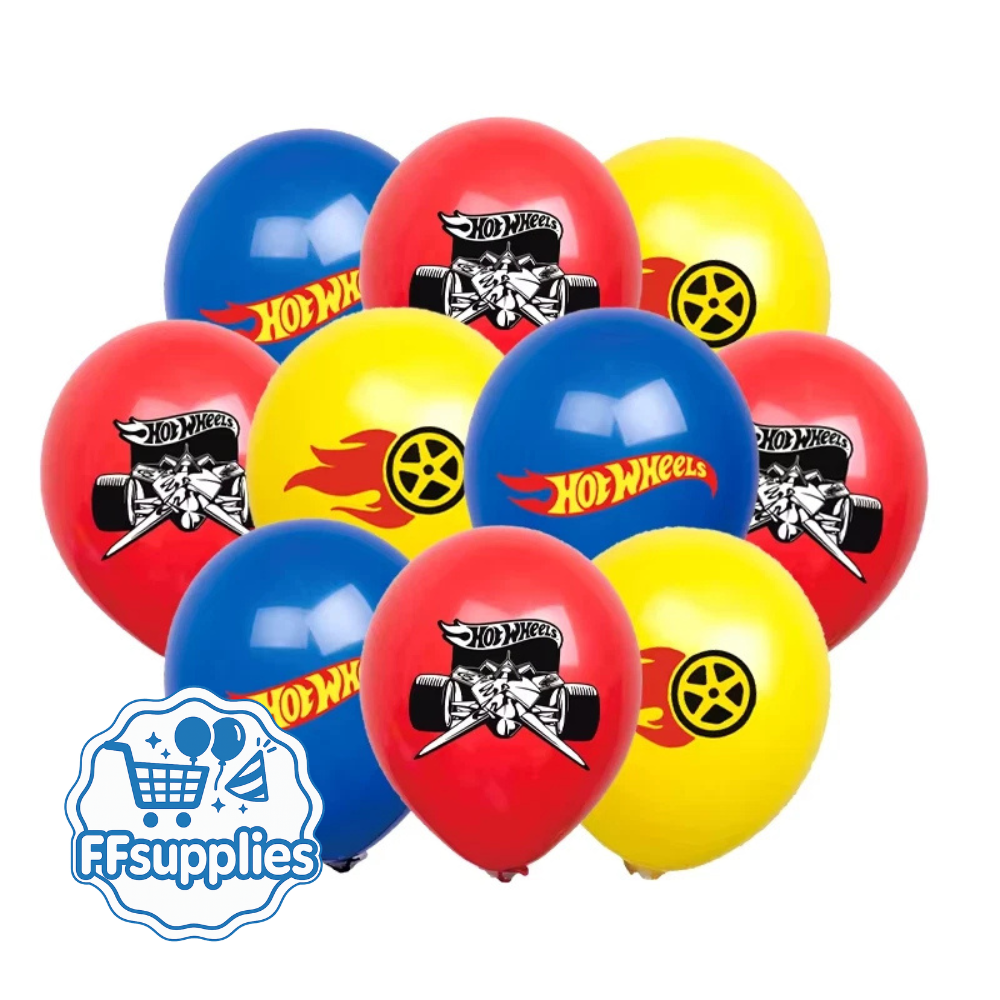 Hot Wheels Balloons (12 Pack) 