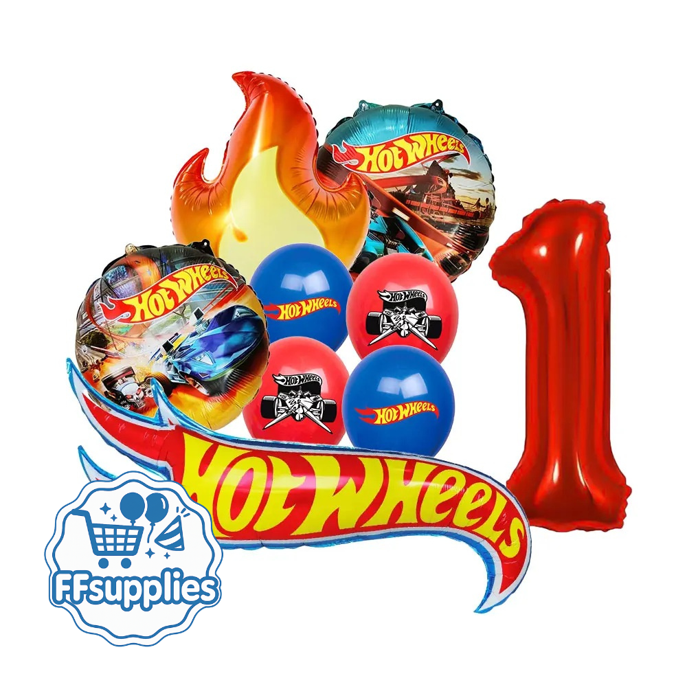Hot Wheels 8 Pieces Balloon Set (Number 1)