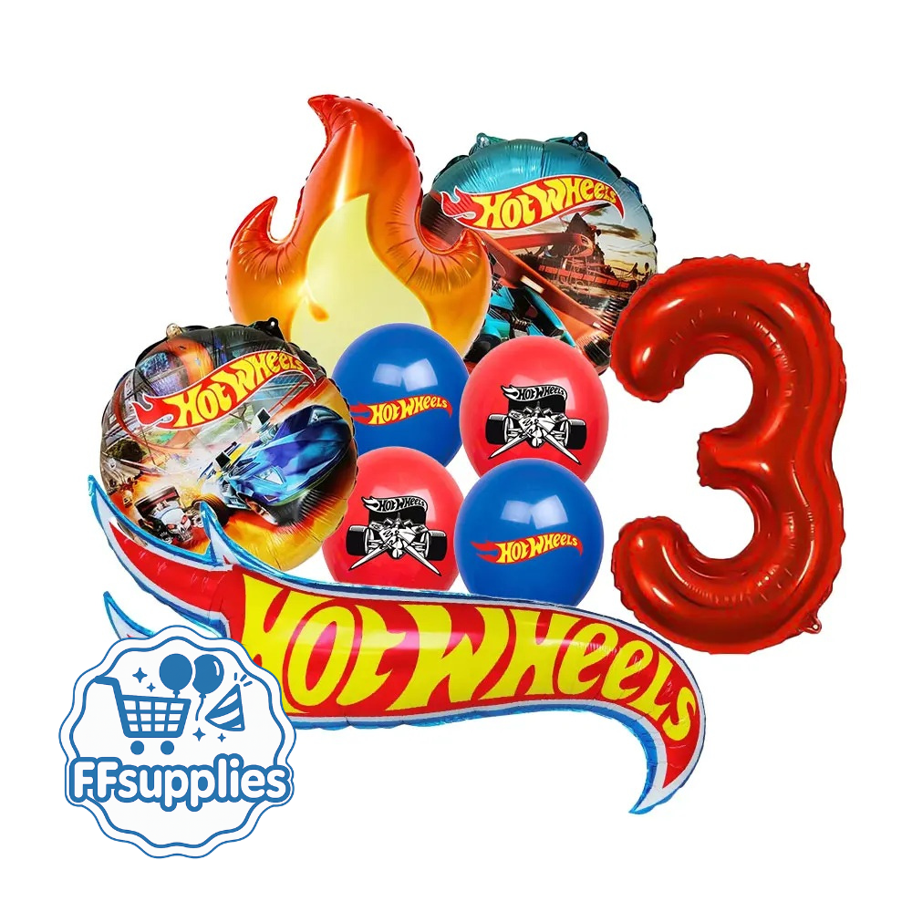 Hot Wheels 8 Pieces Balloon Set (Number 3)