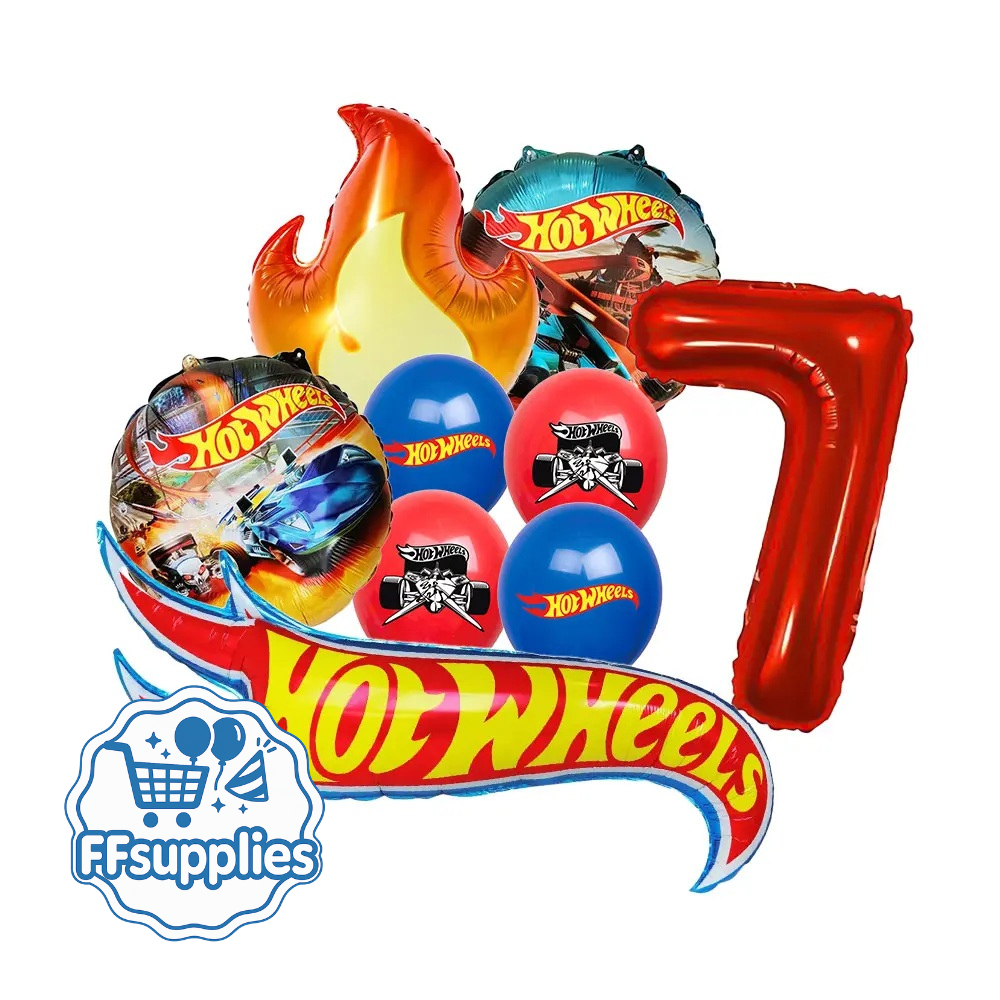 Hot Wheels 8 Pieces Balloon Set (Number 7)