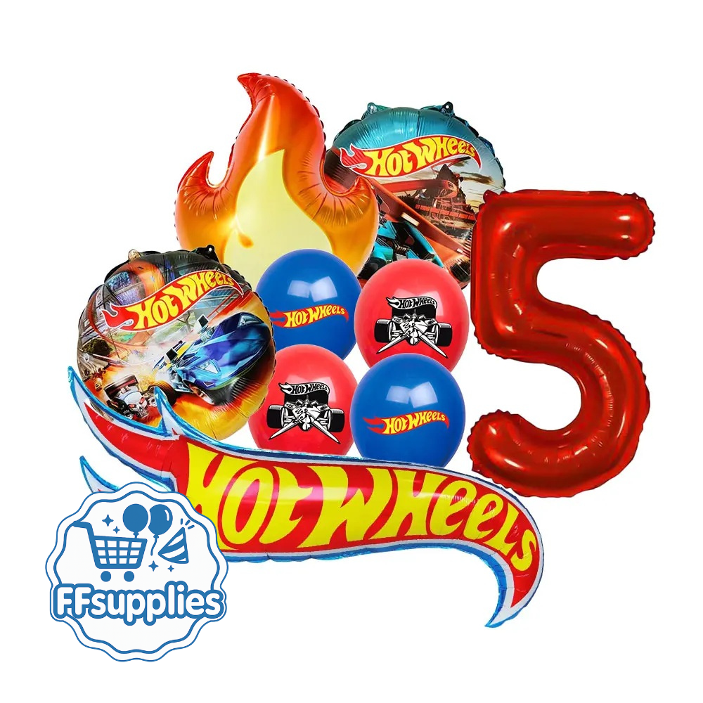 Hot Wheels 8 Pieces Balloon Set (Number 5)