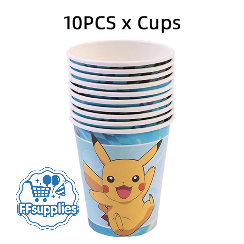 Pikachu Themed Paper Cups (10PCS)