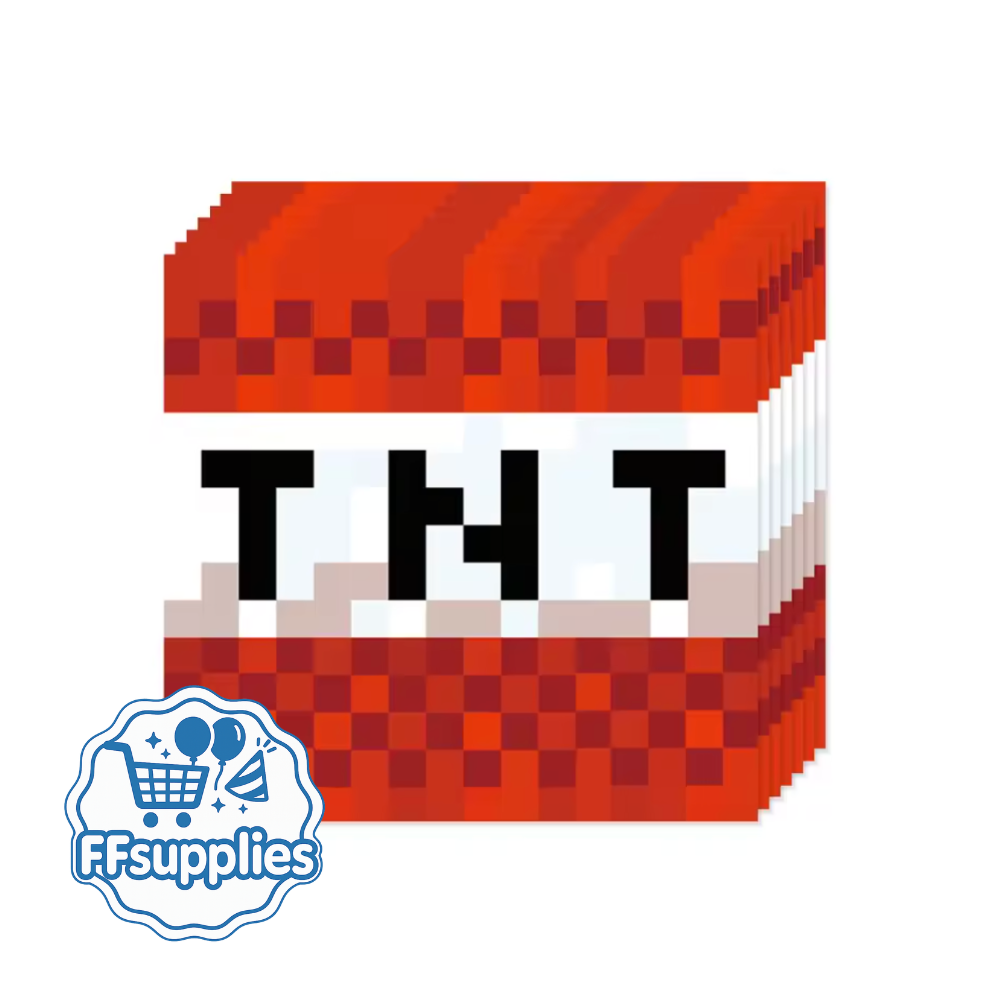 20Pieces TNT Block Napkins