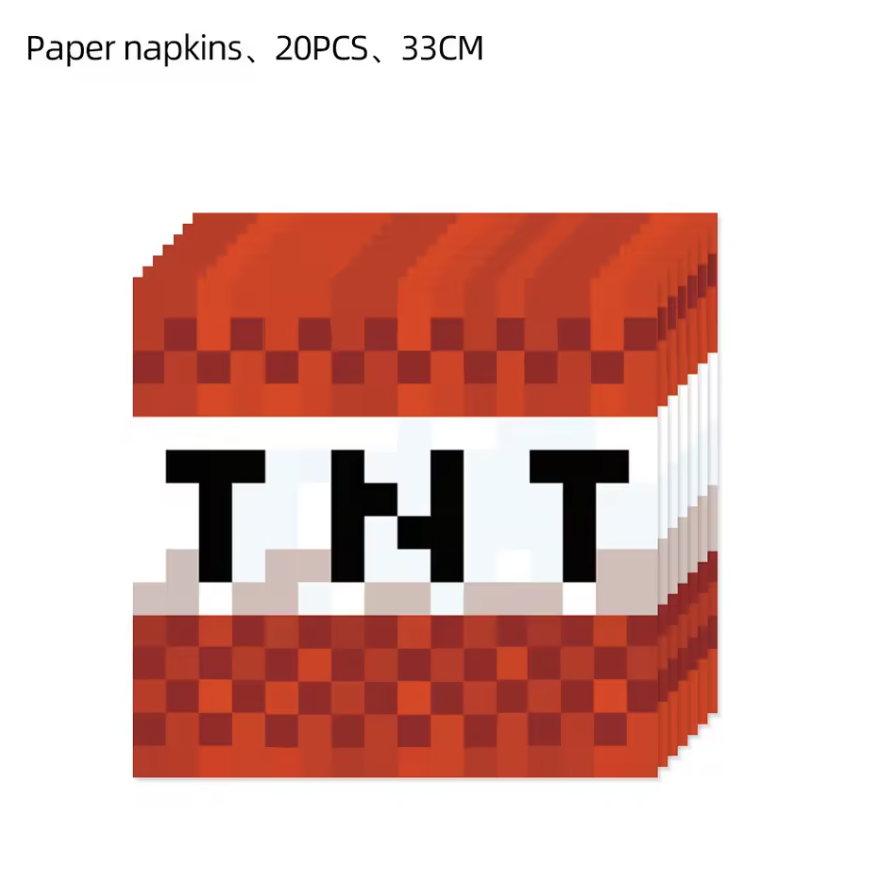 20Pieces TNT Block Napkins