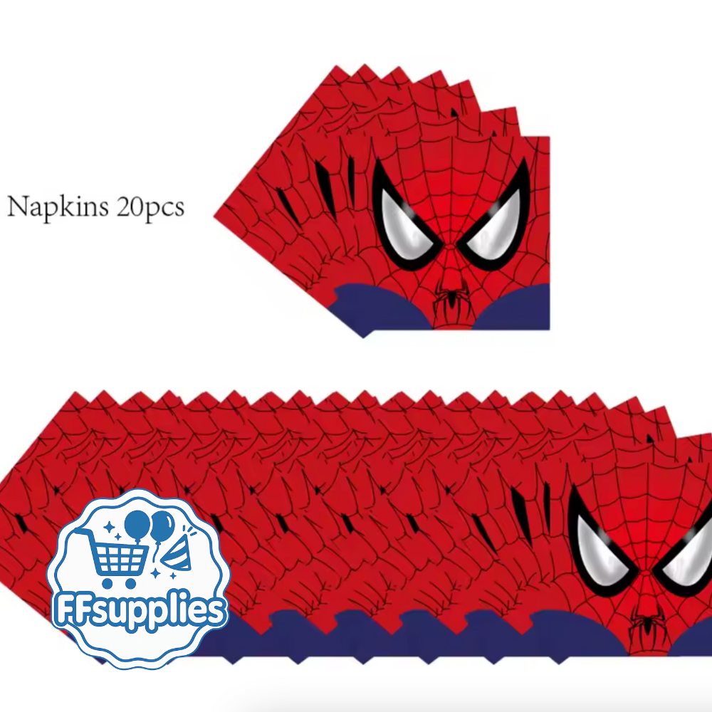 Spider-Man Themed Party Napkins (20Pieces)