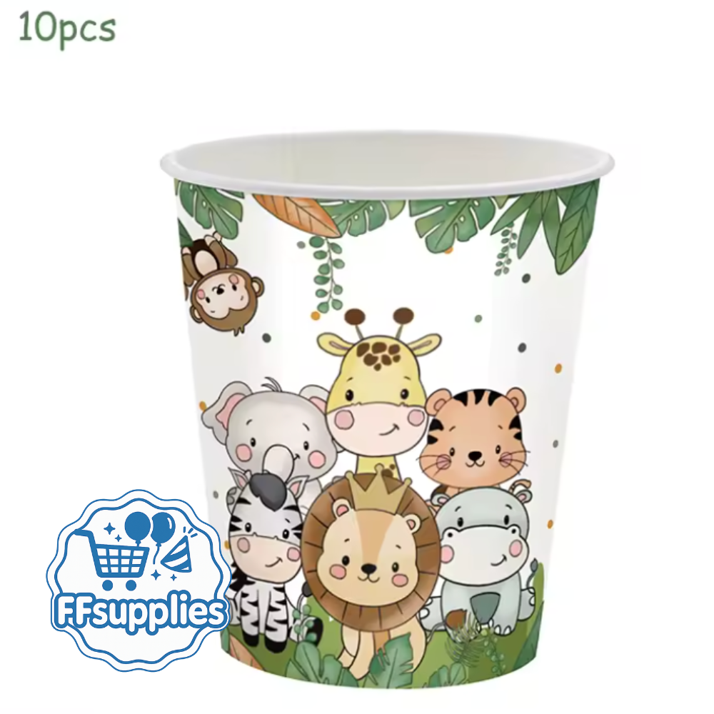 Animal Theme Paper Cups