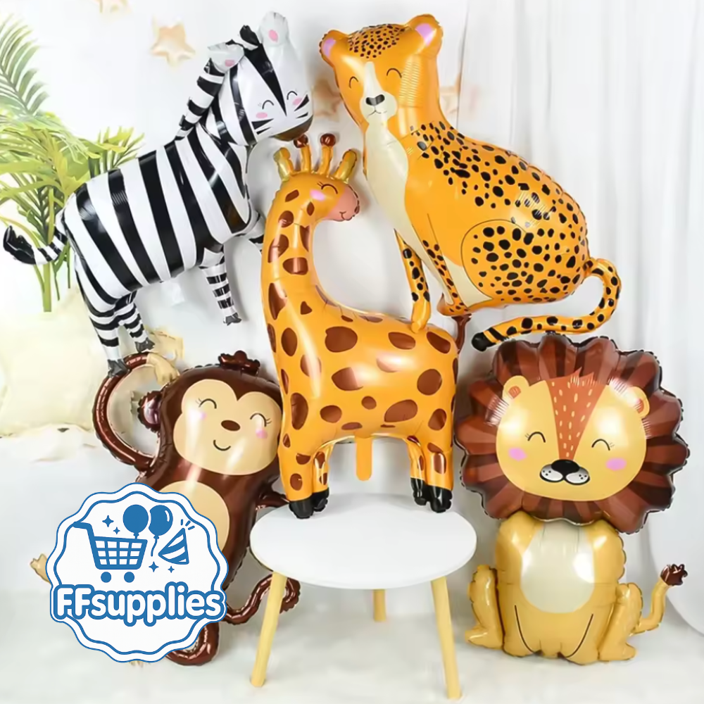 6 Pieces Large Animal Shaped Balloons