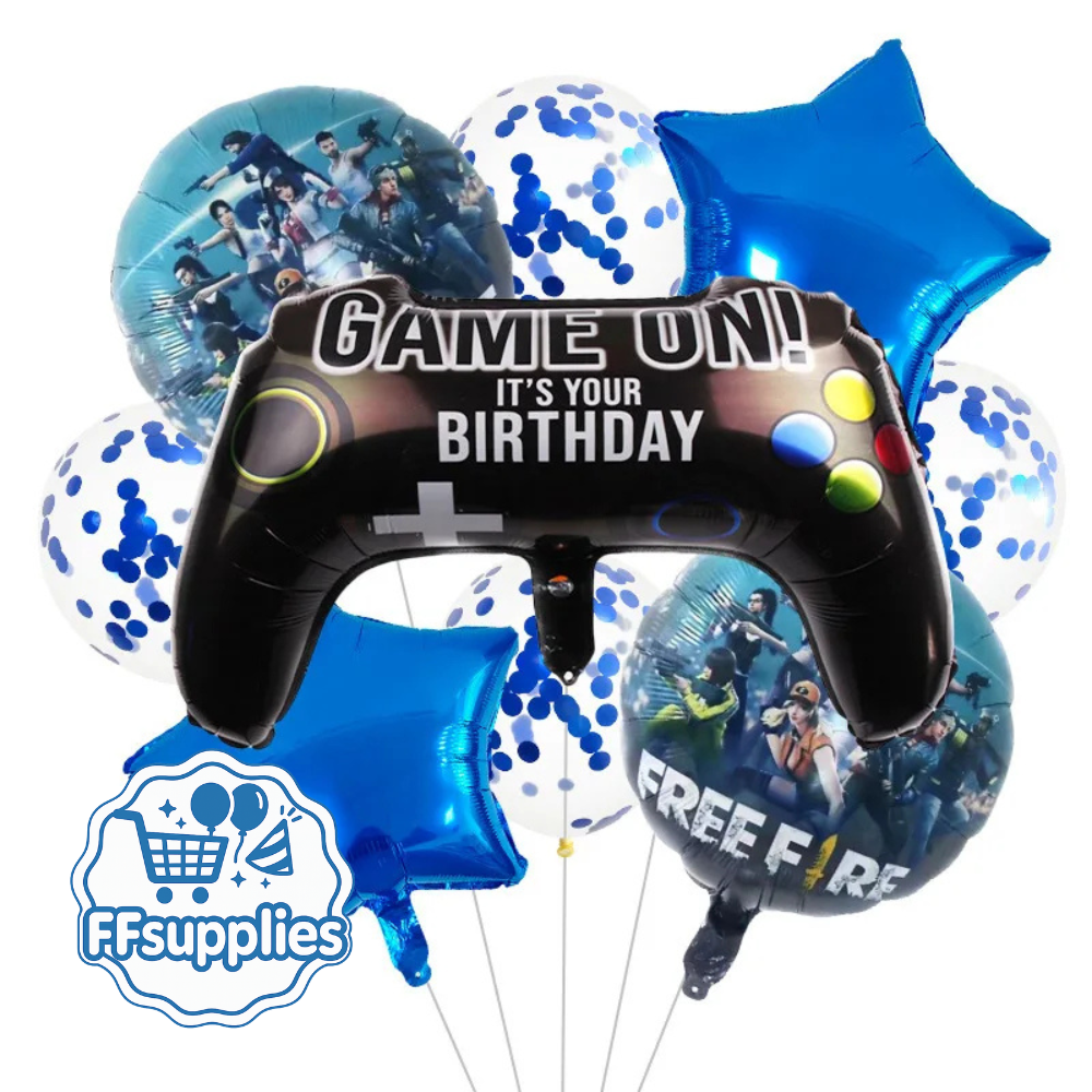 Game On Birthday Balloon Party Set