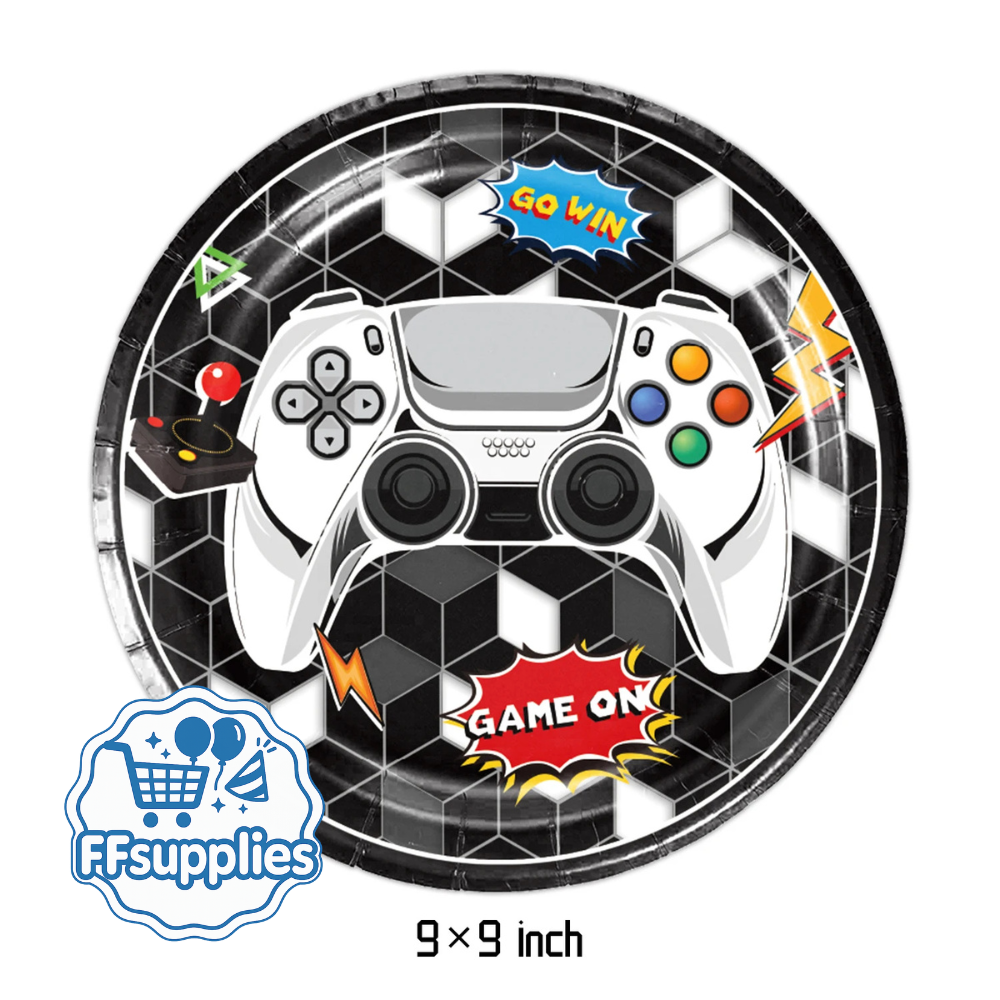 Gaming Themed Party Plate (9x9inch)