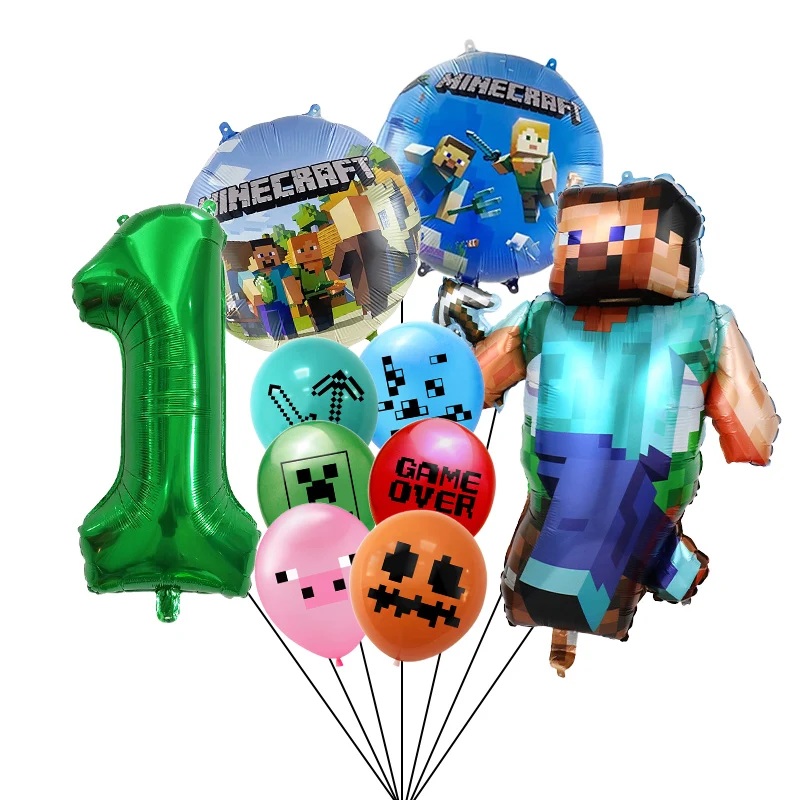 Minecraft Themed Balloons Set (Age 1)