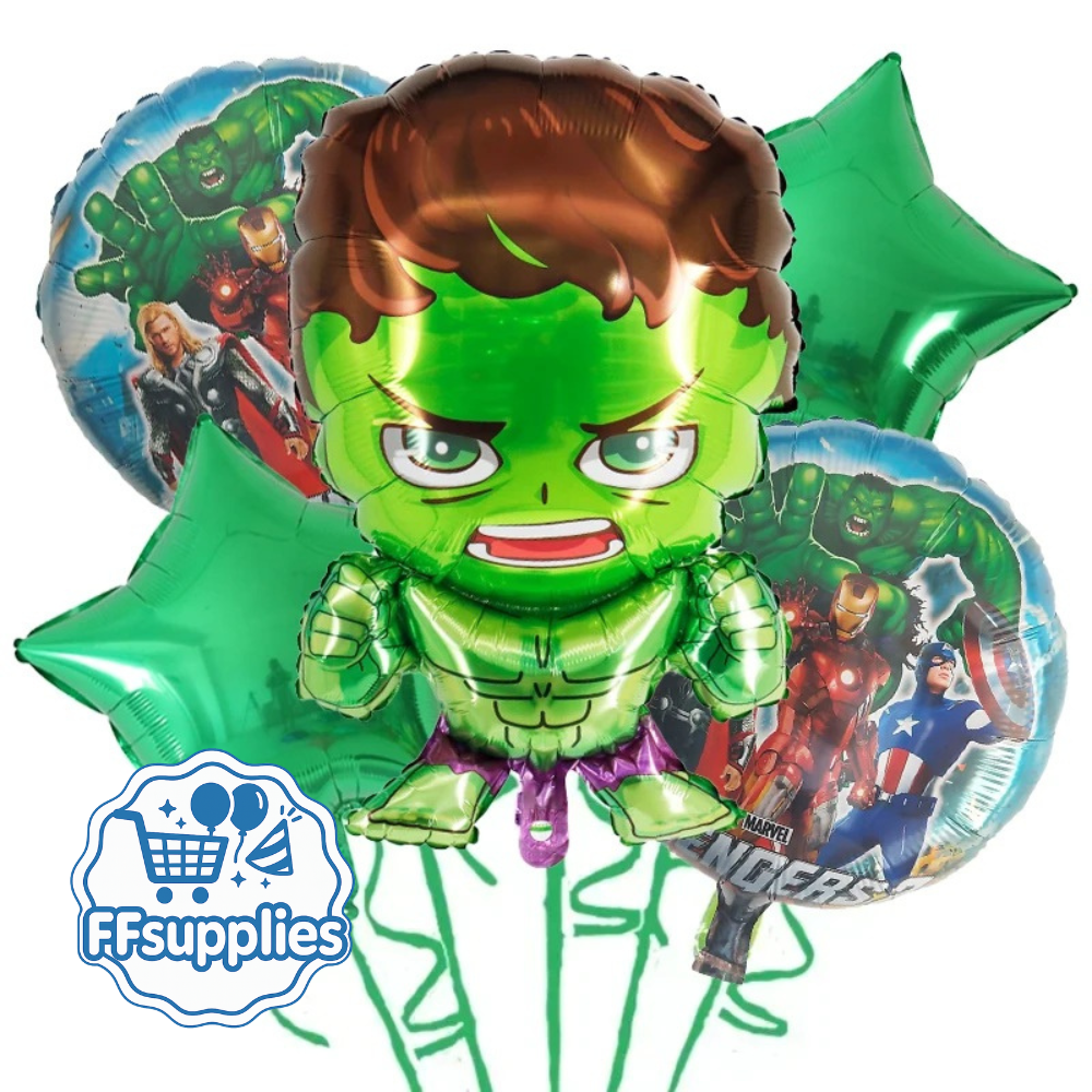Hulk Themed Balloons Set