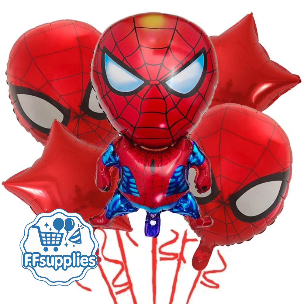 Spiderman Themed Balloon Set