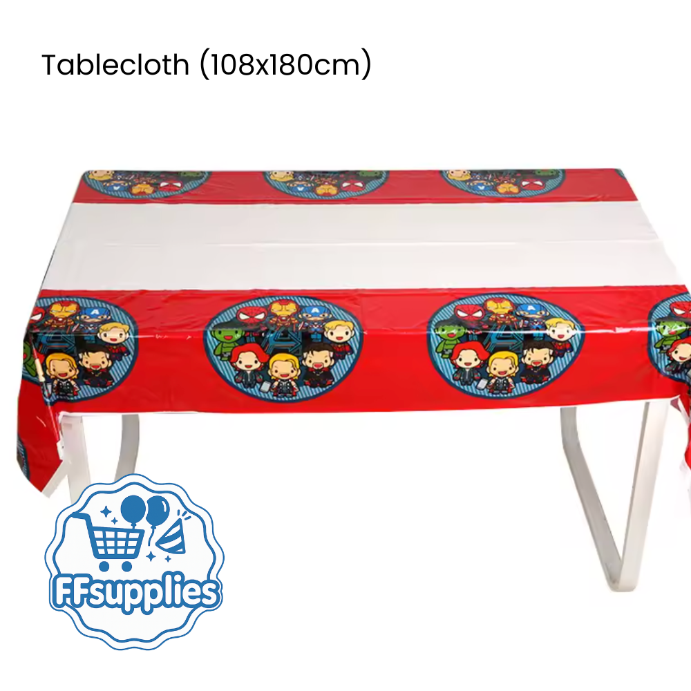 Superhero Themed Tablecloth