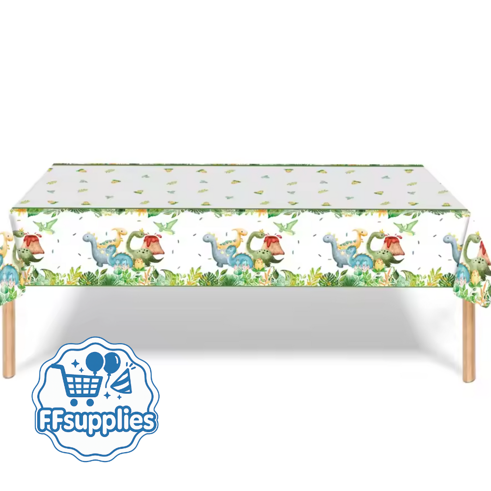 Dinosaur-Themed Tablecloth