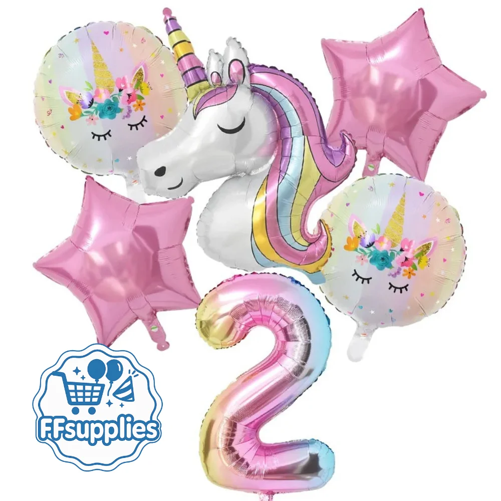 Unicorn Birthday Balloon Set