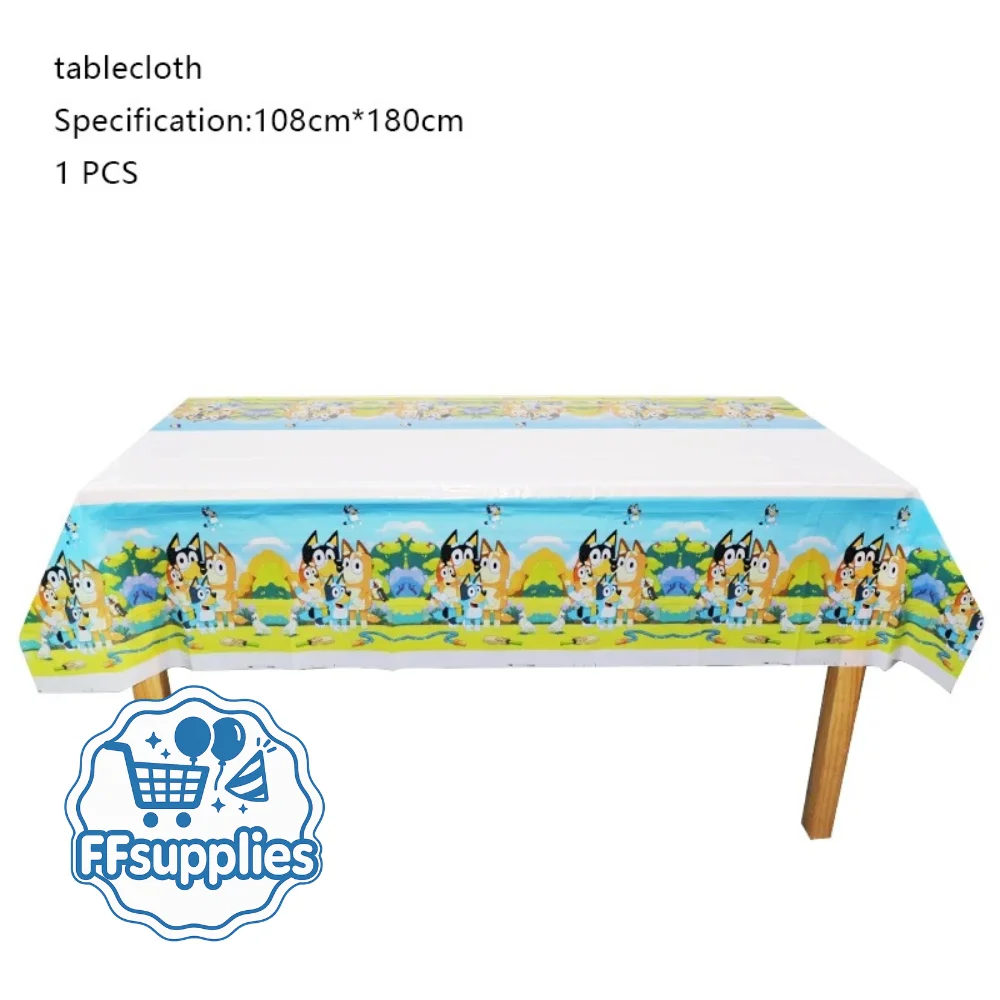 Bluey Themed Party Tablecloth