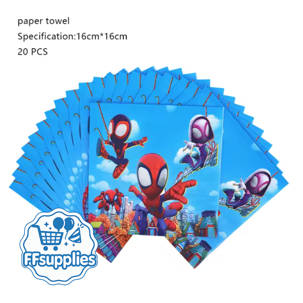 20 Spidey and Friends Napkins