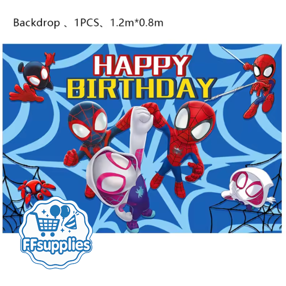 Spidey and Amazing Friends Birthday Backdrop