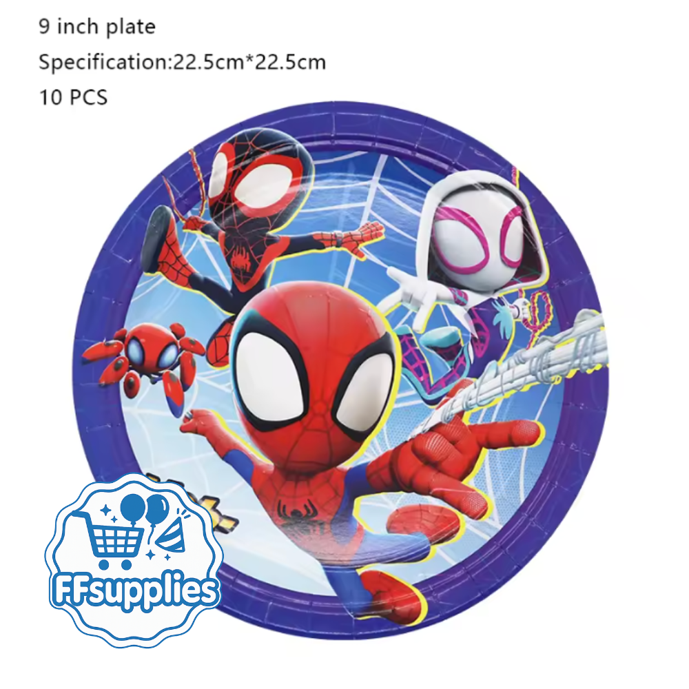 Spider-Man Themed Paper Plates