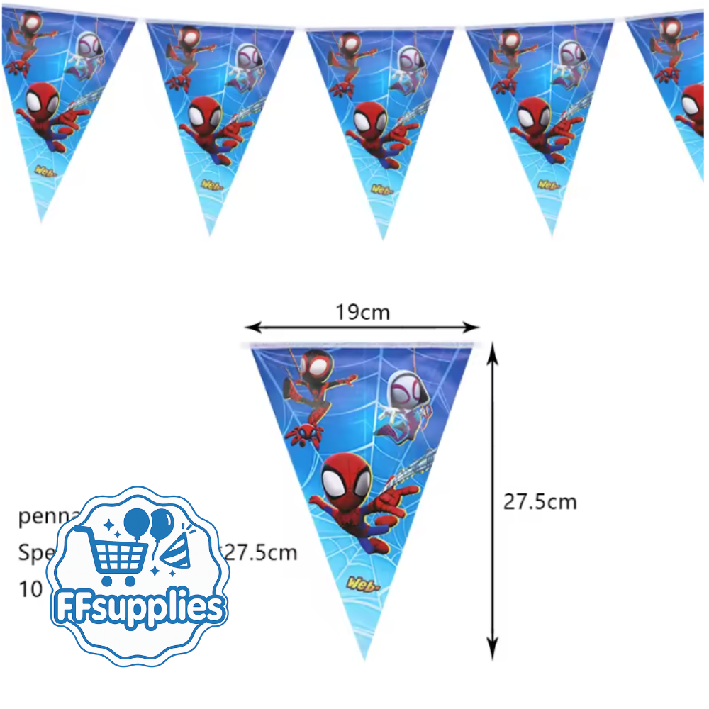 Spidey and Friends Birthday Banner