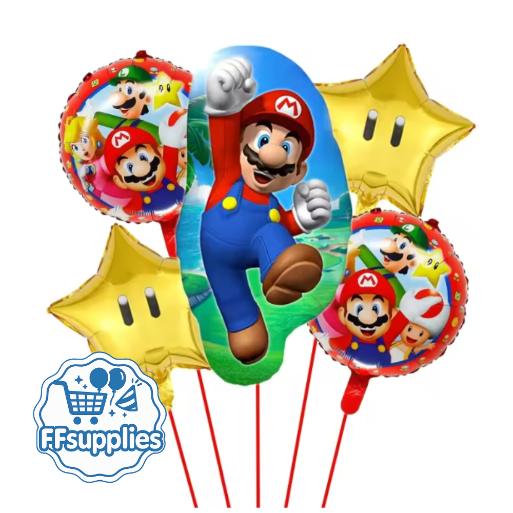 Super Mario Themed Balloons