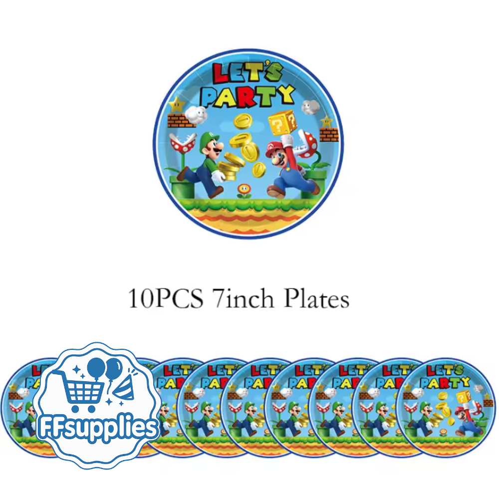 10 Mario Party Plates